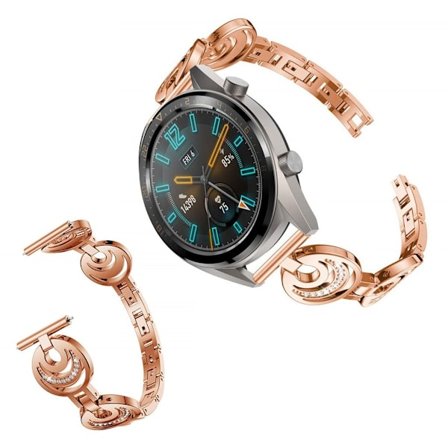 Huawei Watch GT 2 46mm elegant rhombus watch band - Rose Gold
