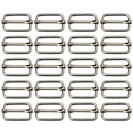 20 st rullspännen, justerbart metallspänne för remmar, rulle 38mm