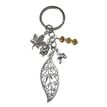Keyring - Leaf - Acorn - Lantern - Beads