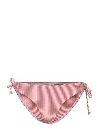 Striba Bibi Bikini Briefs Swimwear Bikinis Bikini Bottoms Side-tie Bikinis Rød Becksöndergaard*Betinget Tilbud