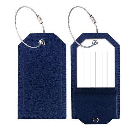 Resbagageetiketter Etikettväska MÖRKBLÅ - spot sales