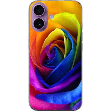 Kompatibelt Mobildeksel til Apple iPhone 17 Regnbue Rose