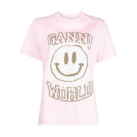 Ganni T-Shirts , Roze , Dames , Maat: XS