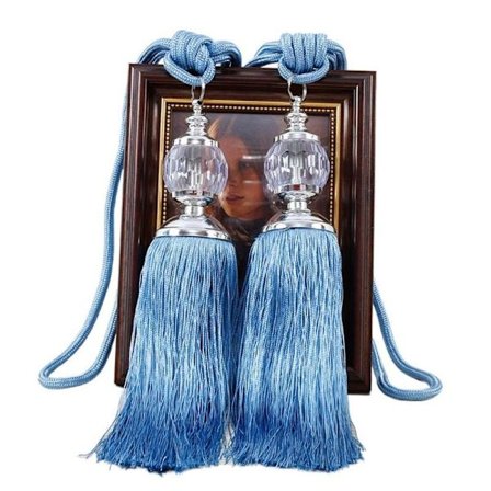 1 Par Gardinbindinger Krystalkvaster Gardinholdere