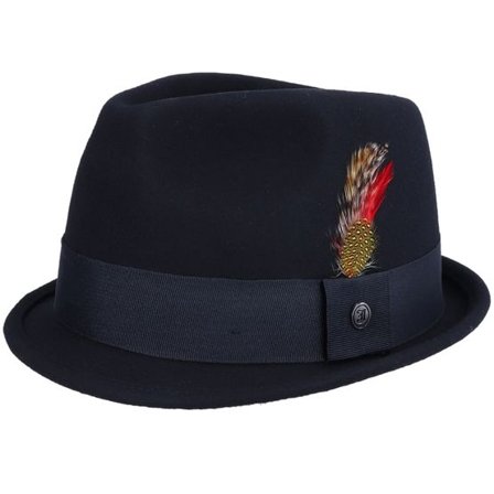 Jaxon & James - Svart trilby Hatt - Crushable Dekker Black Trilby @ Hatstore