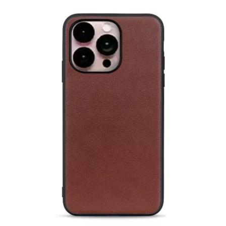 Iphone 14 Pro Max Skal Äkta Läder Brun
