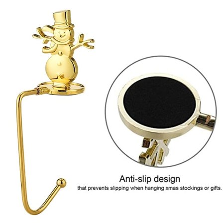 Julgransstrumpahållare för öppen spis Krans Renkrokar Hängare Säkerhetsspiskrokar Julfesttillbehör stil 4