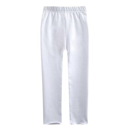 Tjejer Skinny Elastisk Midja Raka Ben Enfärgade Byxor