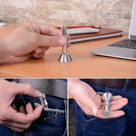 Fidget-legetøj til skrivebordet, der viser tyngdekraften på Månen, Mars og Jorden - Moondrop med stativ