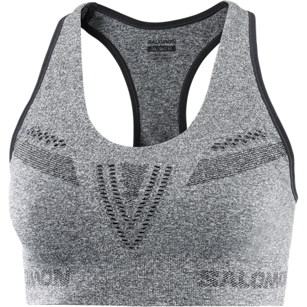 Salomon - brassière pour femme Elevate Move'on Bra W - Deep Black / Heather - XS
