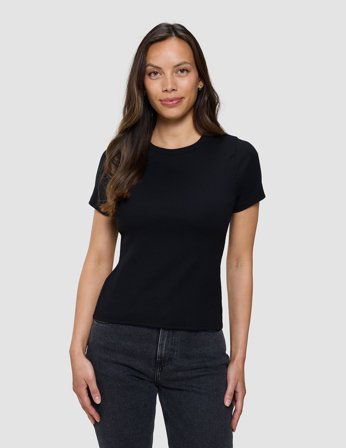Shaping New Tomorrow - Female - Rib T-Shirt - Black - Size XXXL