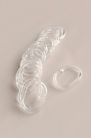 Jotex - Duschvorhang-ring 12er-pack Transparent - SHOWER - Kaufe Duschvorhänge bei Jotex