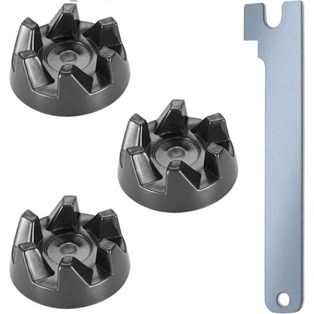 3-pakka 9704230 Koppling - Kumi - Avaimella - Yhteensopiva KitchenAid-mallien KSB52, KSB5, 5KSB52, 5KSB5 kanssa