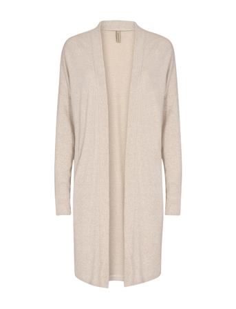 Sc-Biara Strikkegenser Cardigan Creme Soyaconcept*Betinget Tilbud