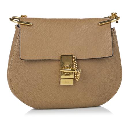Chloé Pre-owned, Drew Leather Crossbody Bag Bruin, Dames, Maat:ONE Size