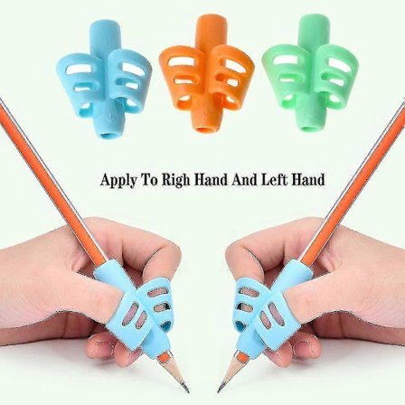Pencil Grips - Junelsy Penngrepp för barn Handstil Hållningskorrigering Träning Skrivhjälpmedel för barn Småbarn Barn Särskilda behov (3 st)