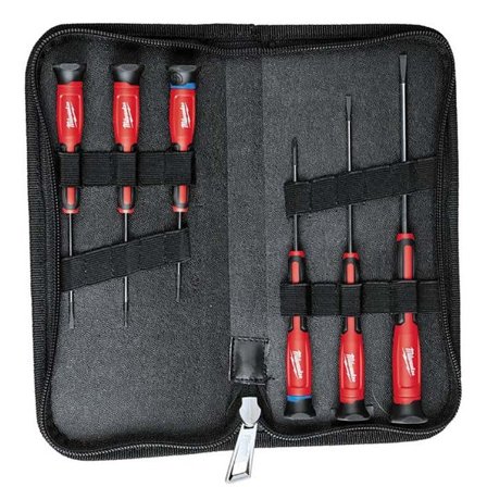 Milwaukee Precision Precisionsskruvmejselsats 6-pack, Skruva