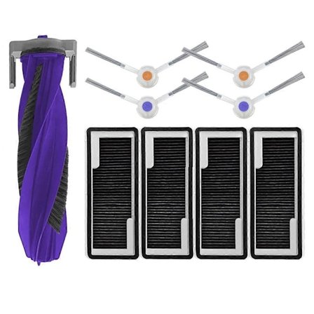 För Freo X Plus Robotdammsugare Delar Huvudborste Sidoborste Aktiverat Kol Hepa Filter Dammpåse Borstskydd