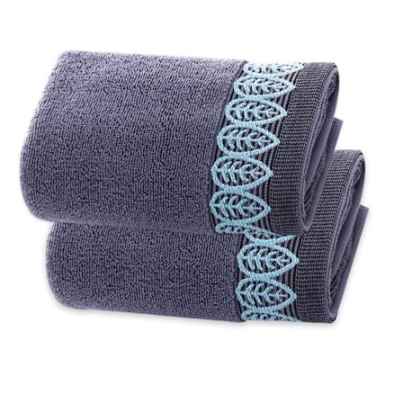 Håndklæde 2-pak bløde og absorberende bomulds håndklæder, 34*75cm til hånd, ansigt, fitness og spa i 3 farver