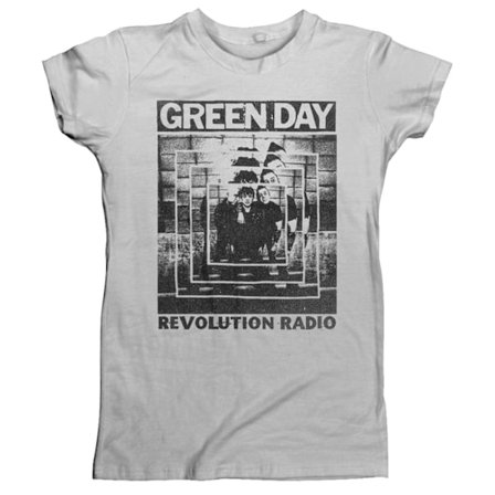 Green Day Dam/Dam Power Shot T-shirt XL Grå