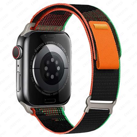 Trail Loop til Apple Watch Ultra 2 Rem 49mm 44mm 40mm 45mm 41mm 38mm 42mm 40 45mm Rem iWatch Serie 8 9 7 6 5 3 Rem Sort Unity-Xin Black Unity 42 44 45
