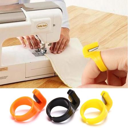 Plast Fingerborg Syring Tråd ter Finger Sömnad Hantverk DIY random color