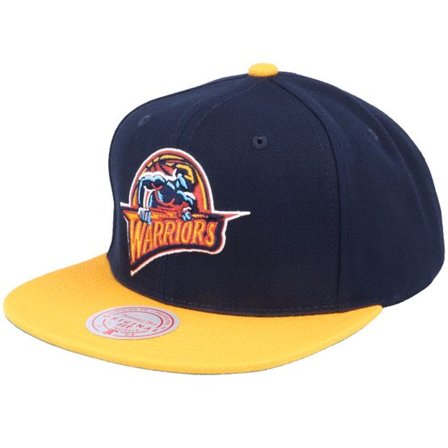 Mitchell & Ness - NBA Blå snapback Keps - Golden State Warriors Team 2 Tone Navy/Gold Snapback @ Hatstore