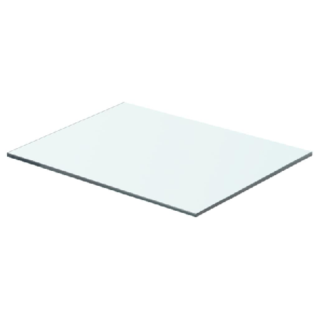 Vidaxl Hyllplan 2 St Glas Genomskinlig 40x25 Cm Transparent