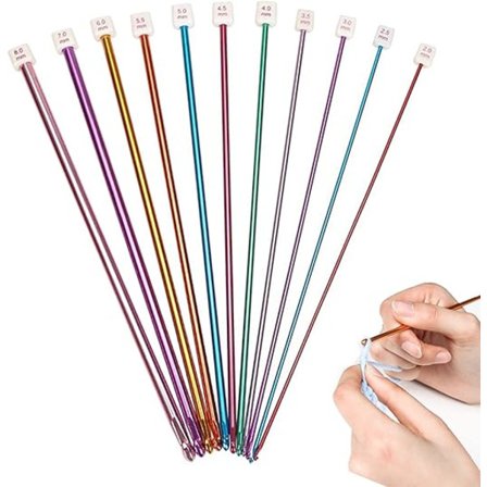 Virka set 11 delar Tunisisk virkningsset, stickning virkning