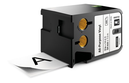 DYMO XTL TAPE VINYL PERMANENT ENDLESSLY 54MM X 7M BLACK SUPL