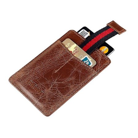 Herre Ekte Skinn Anti-skann Kortlommer Lommebok