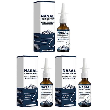 Naturlig mineral nässpray, näsrengöringsspray för rengöring och uppfräschning av näsgångarna