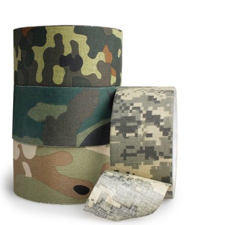 4 stk kamuflasjetape 5Mx5CM Multifunksjonell vanntett utendørs tape for camping jakt utendørs