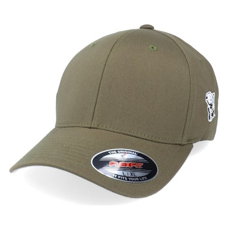 Skillfish - Groen flexfit Cap - Perch Fishing Side Logo Olive Flexfit @ Hatstore