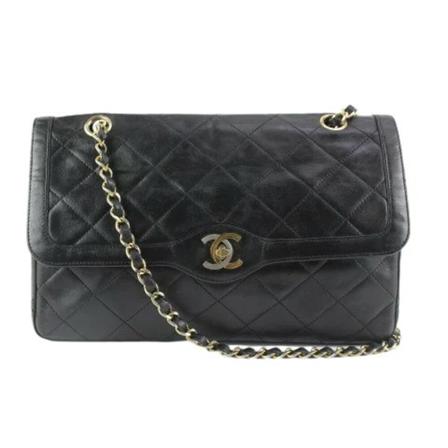 Chanel Vintage, Pre-owned Shoulder Bag Zwart, Dames, Maat:ONE Size