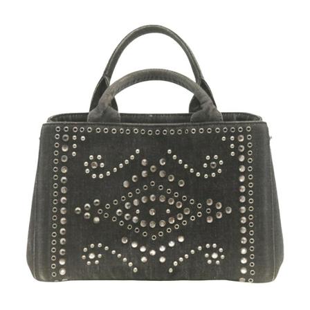 Prada Vintage, Pre-owned Handbag Zwart, Dames, Maat:ONE Size,Canvas