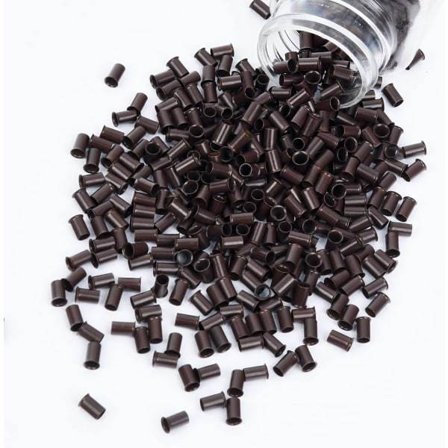 3,4 mm Microlenk Perler Ikke-Silikon Kobberrør Perler Lås Microlenk Ring for Hårforlengelser (1000 stk)