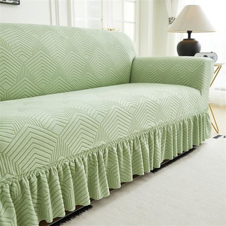 Elastisk Sofatrekk, 1-Dels Sofatrekk, Møbelbeskytter Sofa Myk med Elastisk Bunn (Matcha, 145cm-180cm)