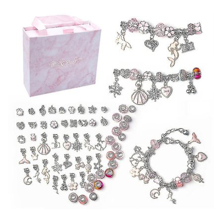 Charm Armbåndsfremstillingskit DIY Håndværk Smykke Gaveæske Til Børn Piger Teenagere