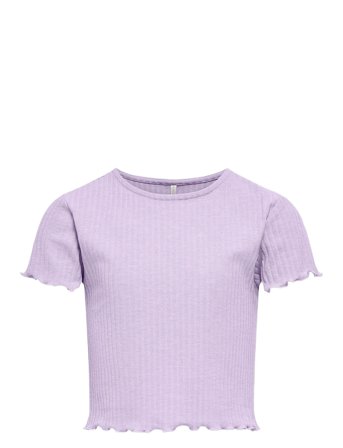Kognella S/S O-Neck Top Noos Jrs Purple Kids Only