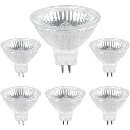 CDQ Halogenpære MR11 12V 35W, Spotlight Pære MR11, 6 stk.