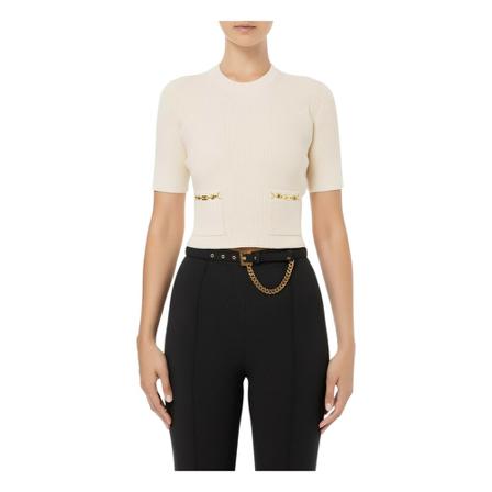 Elisabetta Franchi T-Shirts inbo, Dame Striktrøjer