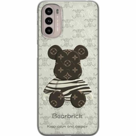 Motorola Moto G41 Genomskinligt Skal Brown Bear