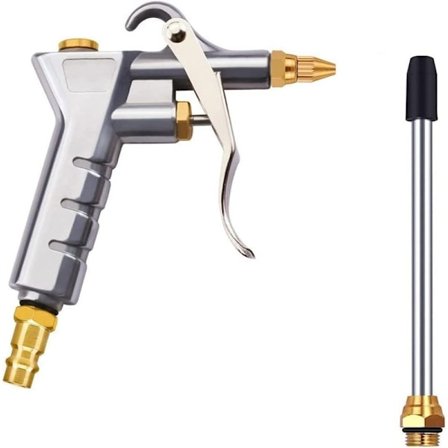Blåspistol med 1/4" NPT och 1/4" Luftkompressortillbehör - Högtryckskoppling