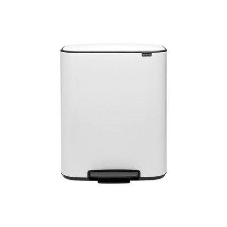 BRABANTIA Pedalhink Bo 2x30L Vit - Lyreco - Städ och hygien - Avfallshantering och källsortering - Papperskorgar