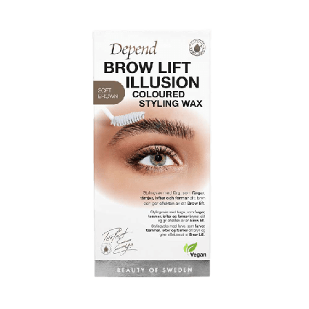 Depend Brow Lift Illusion Coloured Styling Wax Ögonbryn Unisex Brun 1ST