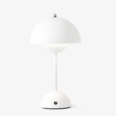 Nordisk Ladbar Blomster Bordlampe Nattbord Lampe Sopp Soverom Borddekorasjon Nattbord Lampe Nattlys[hk]