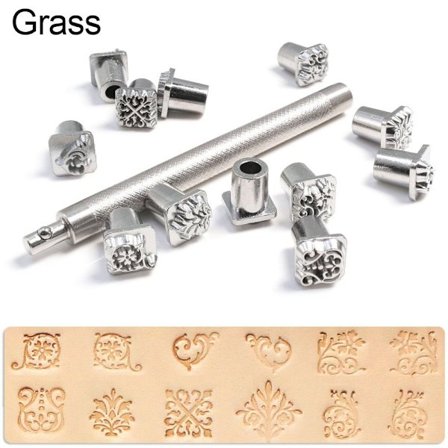 Læder Stempel Læder Tryk GRÆS GRÆS