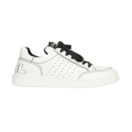 Chanel Vintage Sneakers Hvid, Dame Vintage Sko, Størrelse: 40 EU