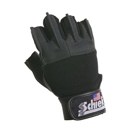 Schiek Platinum Gel Gym Gloves Mustat